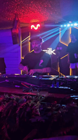 DJ performs late-night set at Brazilian nightclub