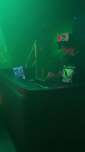 Late-night DJ set inside a Barcelona nightclub