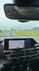 Dashcam footage recorded during rural drive in Luxembourg