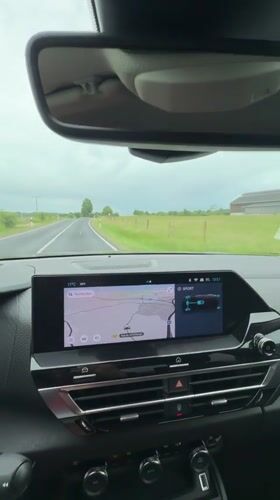Dashcam footage recorded during rural drive in Luxembourg
