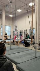 Fitness classes and street life observed in Perm, Russia
