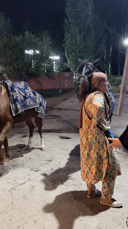 Evening leisure activities captured across Khujand, Tajikistan