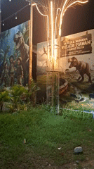 Dinosaur-themed rice field tourist attraction opens in Lhokseumawe, Indonesia