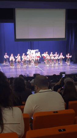 Traditional folk dance performed in Stara Zagora, Bulgaria