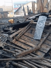 South B Fire Survivors Build Temporary Shelters, Restore Utilities