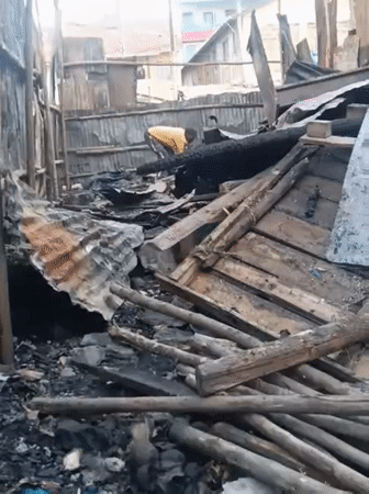 South B Fire Survivors Build Temporary Shelters, Restore Utilities