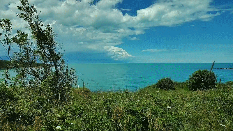 Scenic Black Sea coastline captured near Tsarevo, Bulgaria