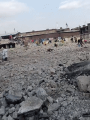 Nairobi's Gikomba Market reduced to rubble, people salvage amid debris