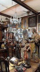 Antique shop interior documented in San Miguel de Allende