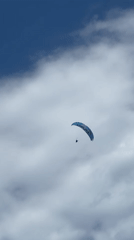 Paraglider spotted over Fethiye, Turkey Sunday morning