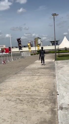 Rollerblading practice sessions and daily life captured across Accra