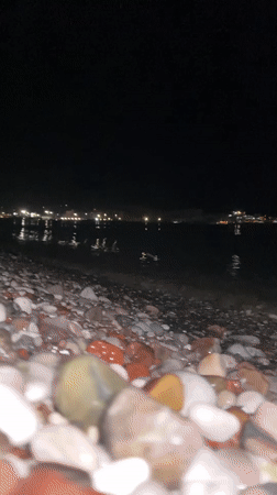 Nighttime scenes documented across Bar, Montenegro coastal area