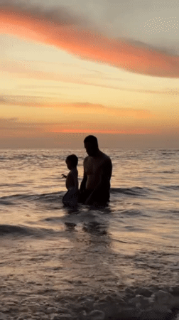 Family vacation memories captured during morning hours in Karon, Thailand