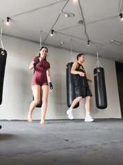 Kickboxing Training Session Recorded at Tyumen Fitness Studio