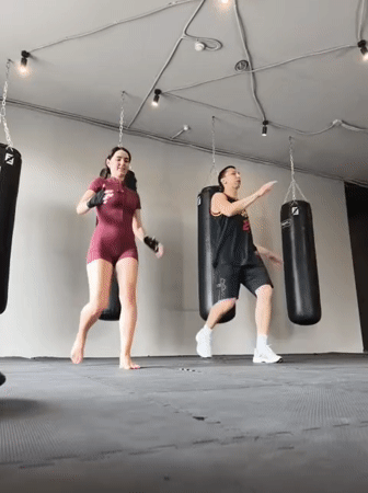 Kickboxing Training Session Recorded at Tyumen Fitness Studio