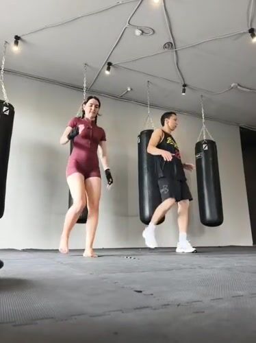 Kickboxing Training Session Recorded at Tyumen Fitness Studio