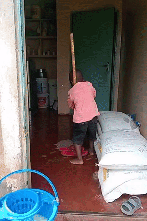 Morning domestic activities documented in Turbo, Kenya household