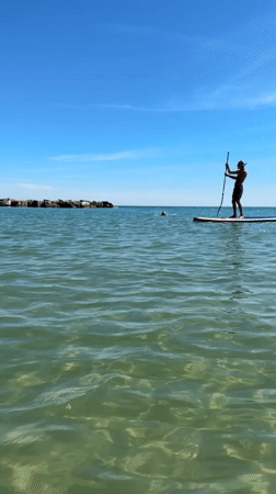 Quiet morning in the Adriatic shallows, Civitanova Marche