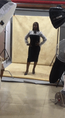 Studio portrait shoot underway in Jos, Nigeria