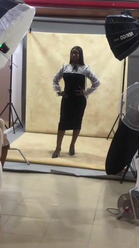 Studio portrait shoot underway in Jos, Nigeria