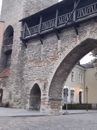 Strolling through Tallinn's medieval Old Town streets