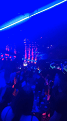 Nightclub scene captured in Dobrich with dancing crowd