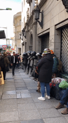 Protest activity observed amid daily life in La Paz