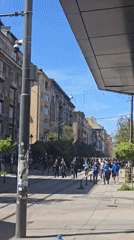 Public gathering with police presence draws crowds in Sofia