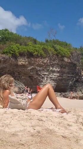 Sunny beach day on the shores of Kuta Selatan, Bali