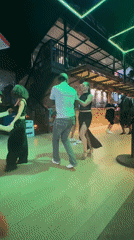 Couple performs salsa dance at Pattaya nightclub