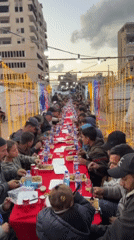 Community Iftar meal brings dozens together in Gaza City