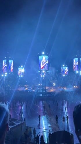 Major outdoor concert with LED screens held in Bologna stadium