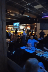 Evening dining scene captured at Chaikovsky restaurant