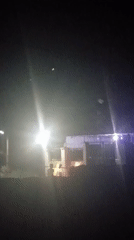 Building fire observed in Ota, Nigeria during evening hours