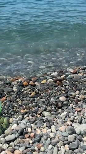 Lazy summer day on Sarpi's Black Sea pebble beach