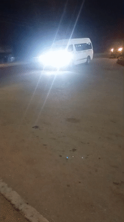 Evening traffic flows through Bukuru streets, Nigeria