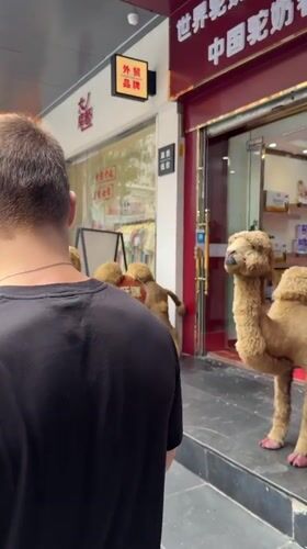 Man walks through Haizhu District streets during morning hours