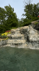 Tourist visits recreational park attractions in Goryachiy Klyuch, Russia