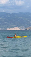 Kayaking, paddleboarding, and swimming off the Baška coast