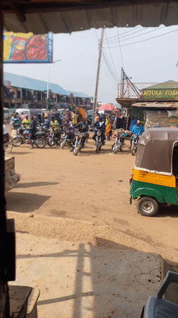 Daily marketplace activity documented across Bukuru, Nigeria streets