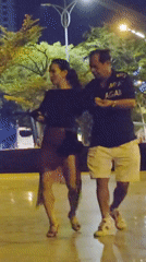 Nighttime Dancing Observed at Nha Trang Public Plaza