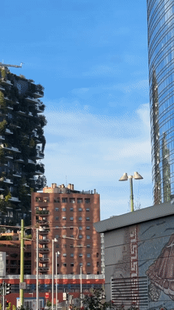 Exploring Milan's Porta Nuova district with peonies and metro stops