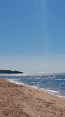 Peaceful beach day documented in Ukrainian coastal town