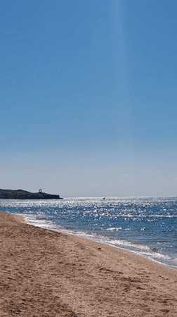 Peaceful beach day documented in Ukrainian coastal town