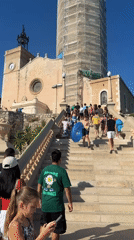 Floral carpet festival draws crowds to Sitges streets