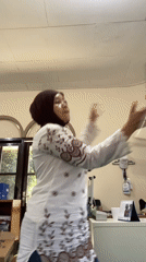 Spinning household objects indoors in Banjarbaru, selfies included
