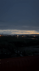 Sunset captured from rooftops in Kaspiysk, Russia