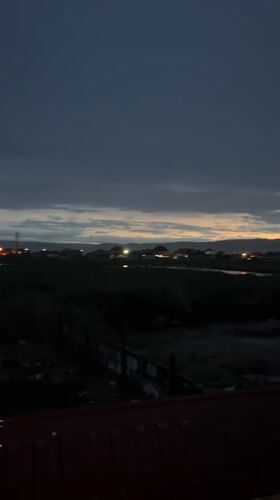 Sunset captured from rooftops in Kaspiysk, Russia
