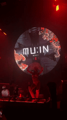 MU:IN Bali nightclub performance with dancers and tiger visuals