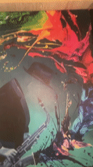 Jazz saxophone painting observed in Abuja indoor location